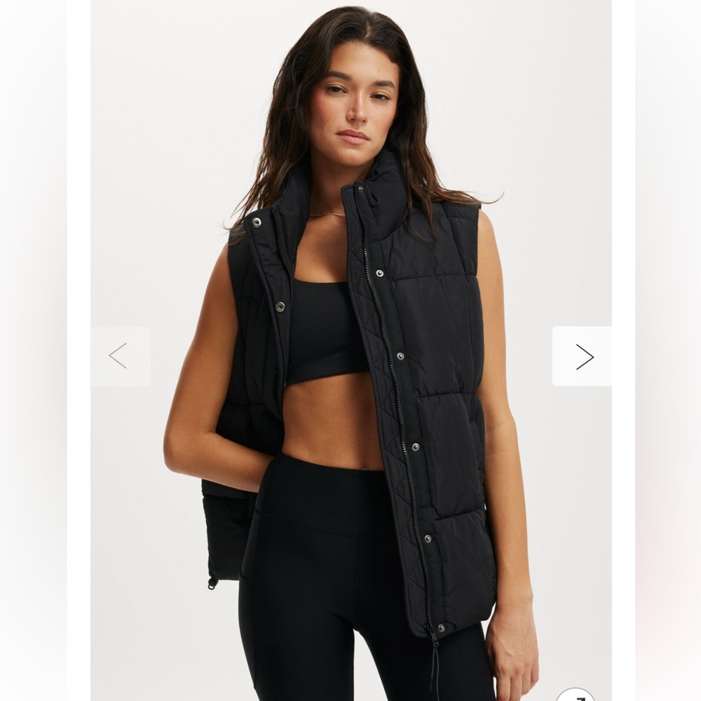 Cotton On Black Morher Puffer Vest